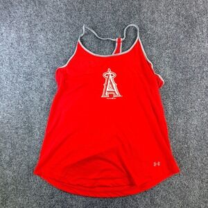 Under Armour Threadborne Tank Top Los Angeles Angels Baseball MLB Womens READ